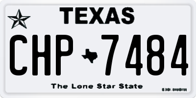 TX license plate CHP7484