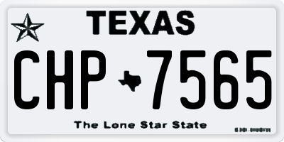 TX license plate CHP7565
