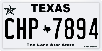 TX license plate CHP7894