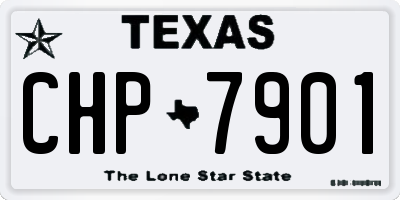 TX license plate CHP7901