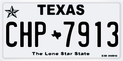 TX license plate CHP7913