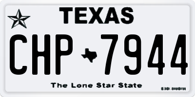 TX license plate CHP7944