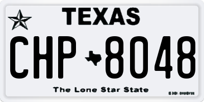 TX license plate CHP8048