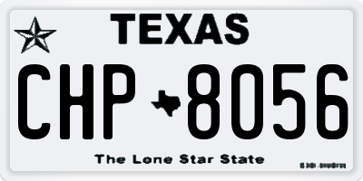 TX license plate CHP8056