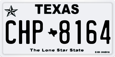 TX license plate CHP8164