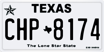 TX license plate CHP8174