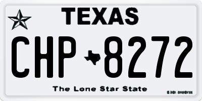 TX license plate CHP8272