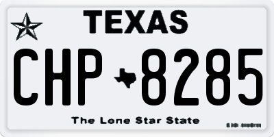 TX license plate CHP8285