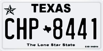 TX license plate CHP8441