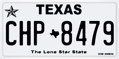 TX license plate CHP8479