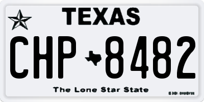 TX license plate CHP8482