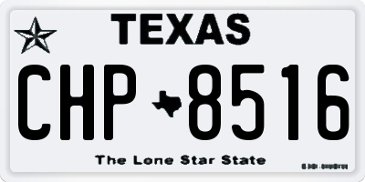 TX license plate CHP8516