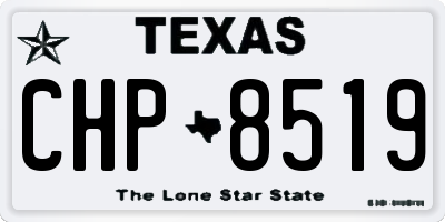 TX license plate CHP8519