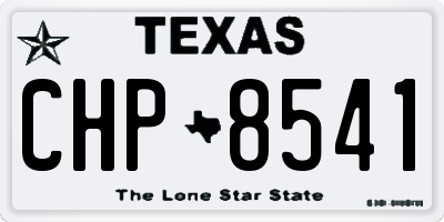TX license plate CHP8541