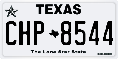 TX license plate CHP8544