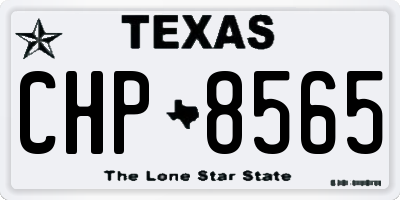 TX license plate CHP8565