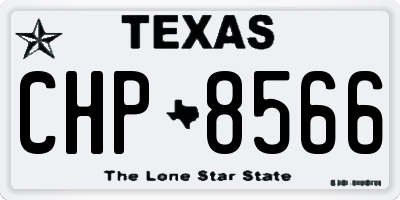 TX license plate CHP8566