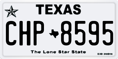 TX license plate CHP8595