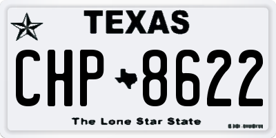 TX license plate CHP8622