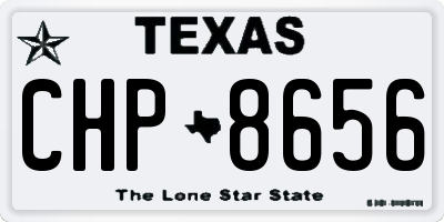 TX license plate CHP8656