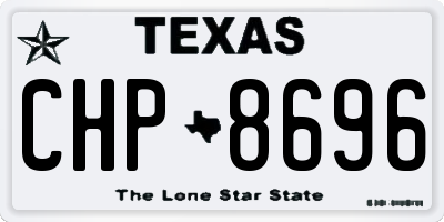 TX license plate CHP8696