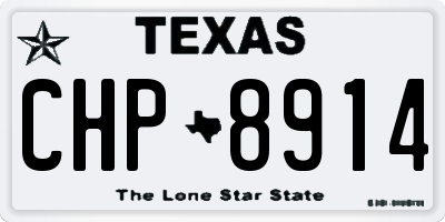 TX license plate CHP8914