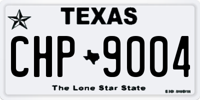 TX license plate CHP9004