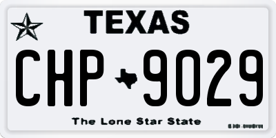 TX license plate CHP9029