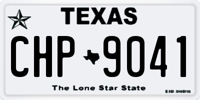 TX license plate CHP9041