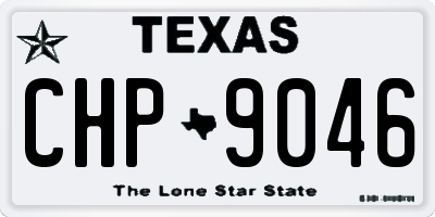 TX license plate CHP9046