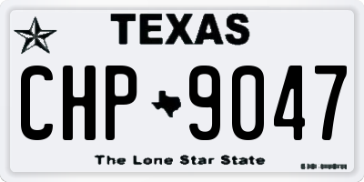 TX license plate CHP9047