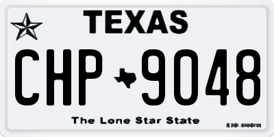 TX license plate CHP9048