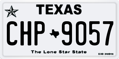 TX license plate CHP9057