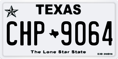 TX license plate CHP9064