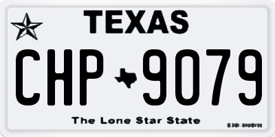 TX license plate CHP9079