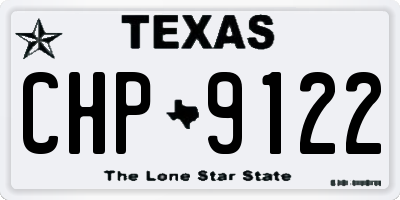 TX license plate CHP9122