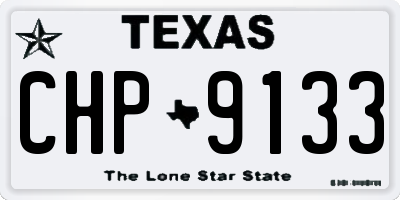 TX license plate CHP9133