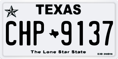 TX license plate CHP9137
