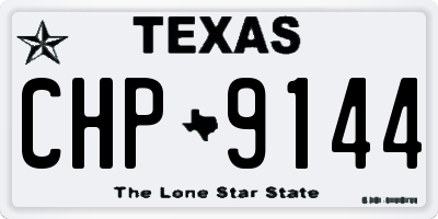 TX license plate CHP9144