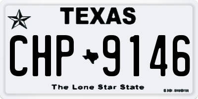 TX license plate CHP9146