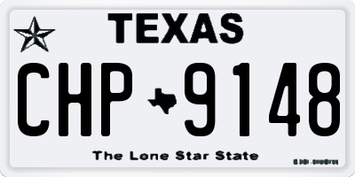TX license plate CHP9148