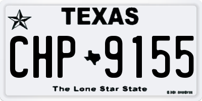 TX license plate CHP9155