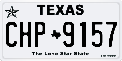 TX license plate CHP9157