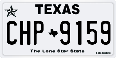 TX license plate CHP9159
