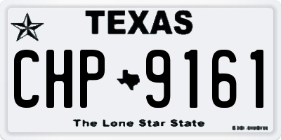 TX license plate CHP9161