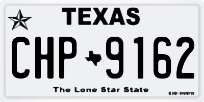 TX license plate CHP9162
