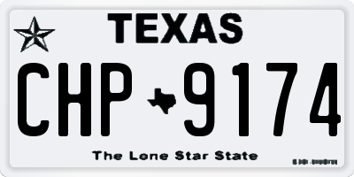 TX license plate CHP9174