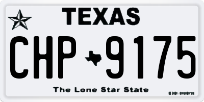 TX license plate CHP9175