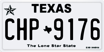 TX license plate CHP9176