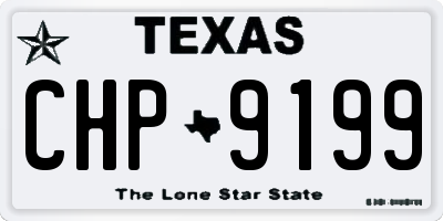 TX license plate CHP9199